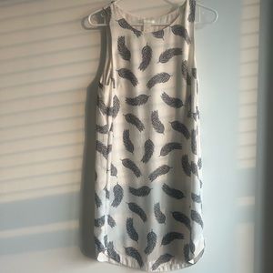 H&M White Feather Dress